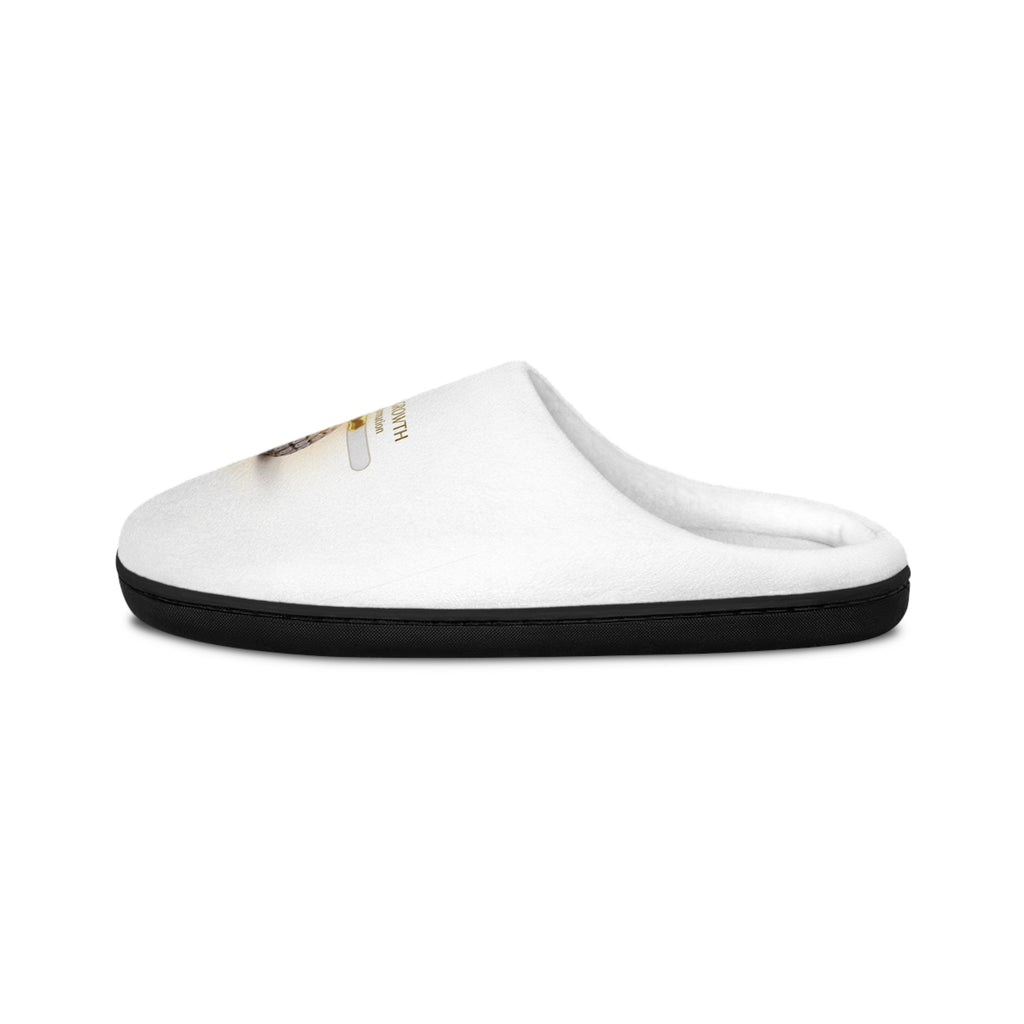 Women's Indoor Slippers — 'Progress Is Growth' Lux Cozy Slippers