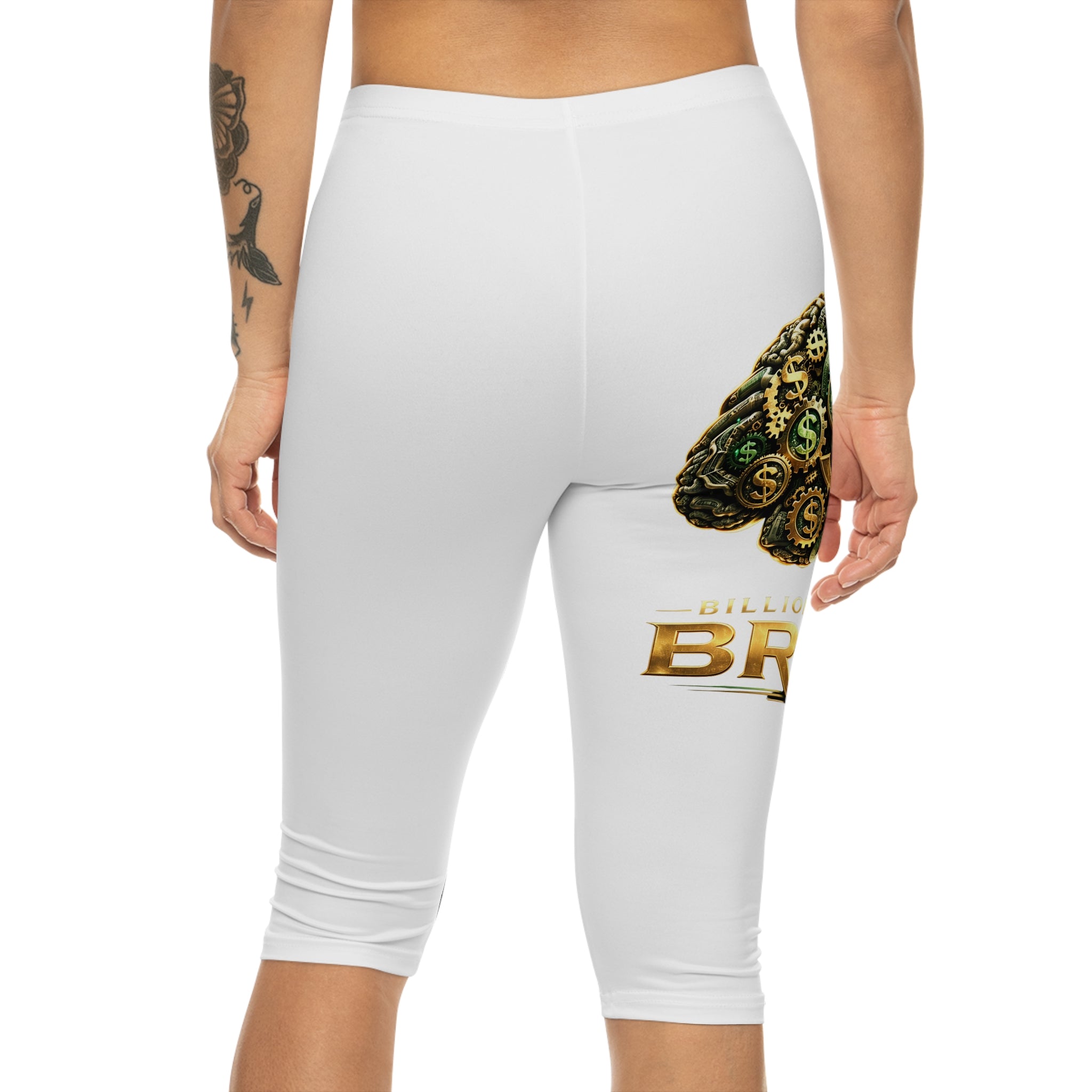 Capri Leggings — “Billion Dollar Brain” Money Tree Graphic