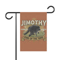 Jimothy 'King of the Yard' Garden Flag - Funny Raccoon Yard Banner