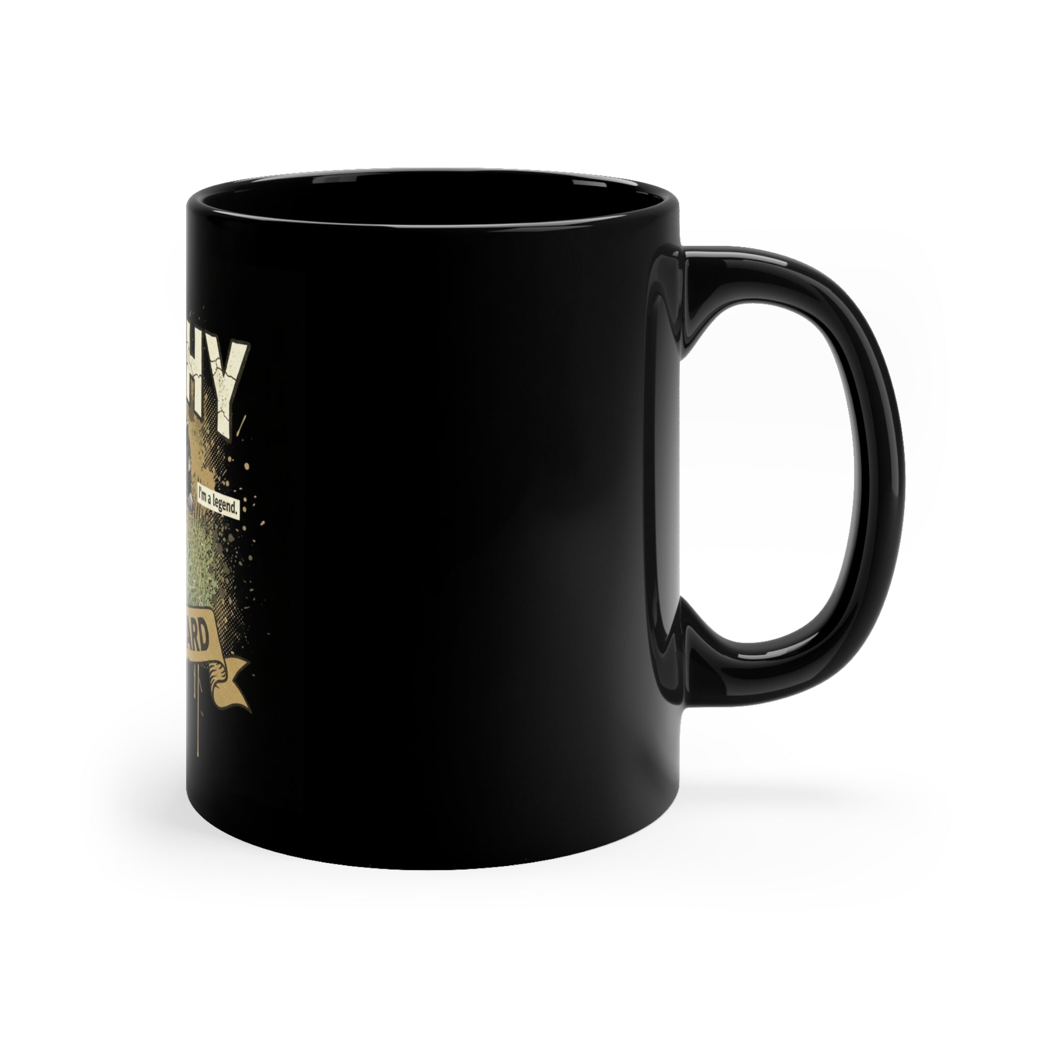 Personalized 'Jimothy - King of the Yard' Black Coffee Mug (11oz)