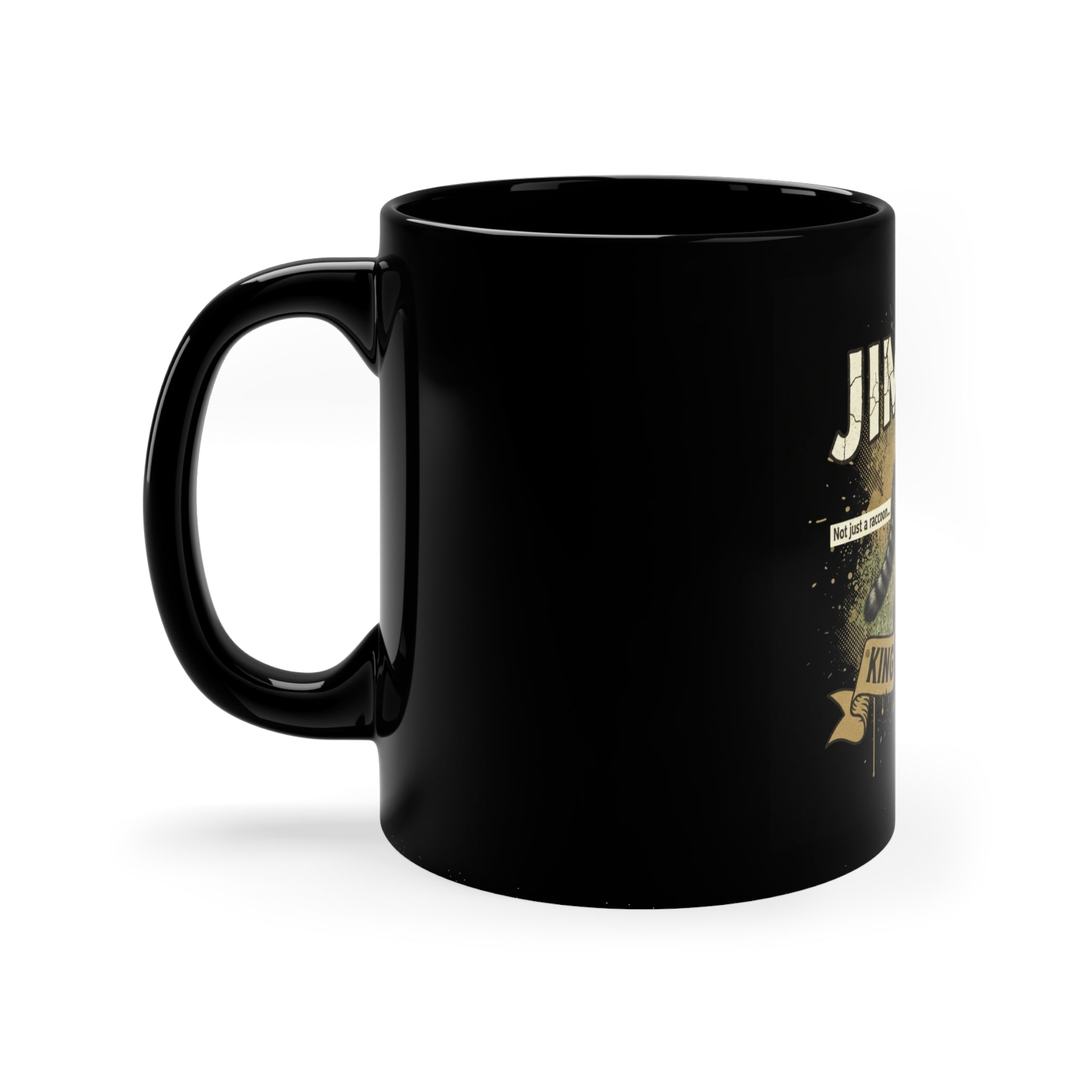 Personalized 'Jimothy - King of the Yard' Black Coffee Mug (11oz)